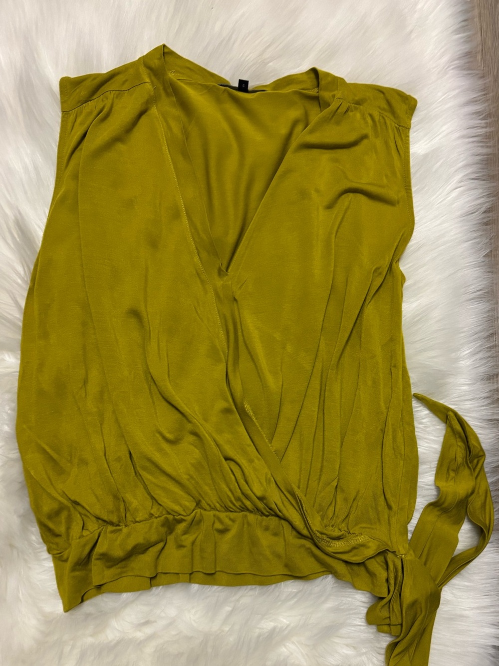 Women's‎ Olive Wrap Tie Blouse